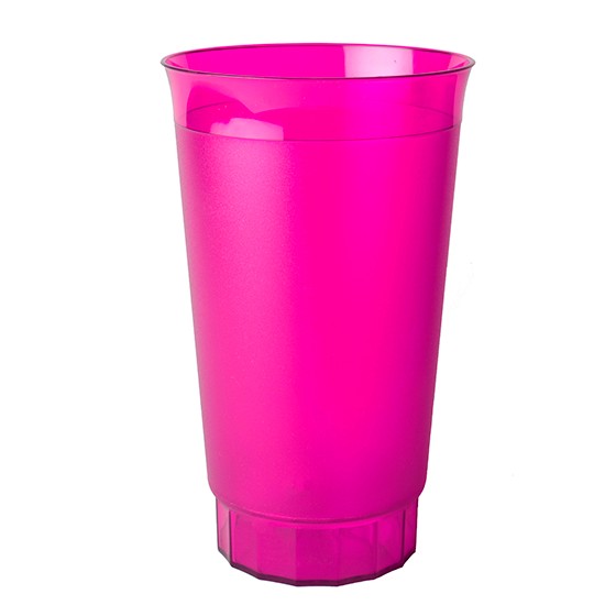 Table utensil. Premium glass 1000ml 18 x 10 cm material PS (BPA FREE) Pink
